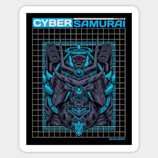 Cyber Samurai Cyberpunk Anime Manga Sticker